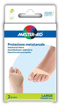 PROTEZIONE MASTER-AID PER METATARSO IN TESSUTO ELASTICO E GEL L 1 PAIO - Luckyfarma.it