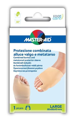 PROTEZIONE MASTER-AID PER ALLUCE VALGO E METATARSO L 1 PEZZO - Luckyfarma.it