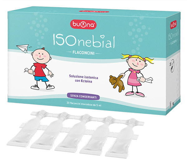 ISONEBIAL SOLUZIONE ISOTONICA 0,9% CON AGGIUNTA DI ECTOINA 20 FLACONCINI MONODOSE 5 ML - Luckyfarma.it