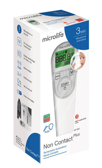 TERMOMETRO FRONTALE MICROLIFE NO CONTACT PLUS NC200 - Luckyfarma.it