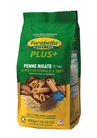 FARABELLA PENNE RISO INTEGRALE E TEFF 400 G - Luckyfarma.it