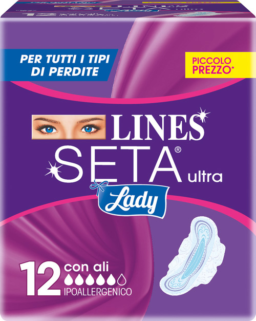 LINES SETA ULTRA LADY CON ALI 12 PEZZI - Luckyfarma.it