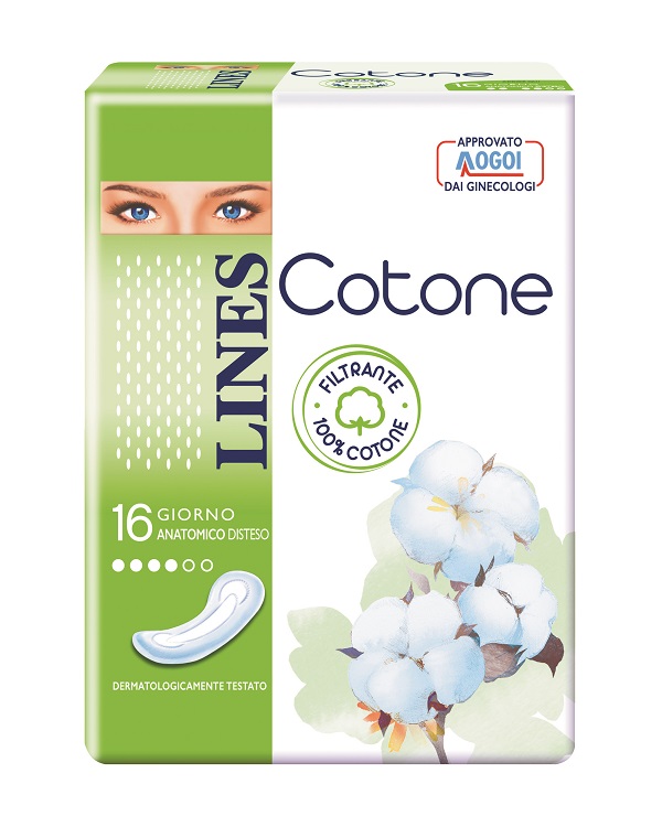 LINES COTONE NON ULTRA ANATOMICI DISTESI 16 PEZZI - Luckyfarma.it