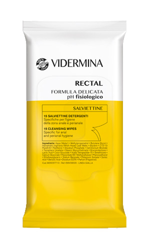 VIDERMINA RECTAL SALVIETTINE 15 PEZZI - Luckyfarma.it