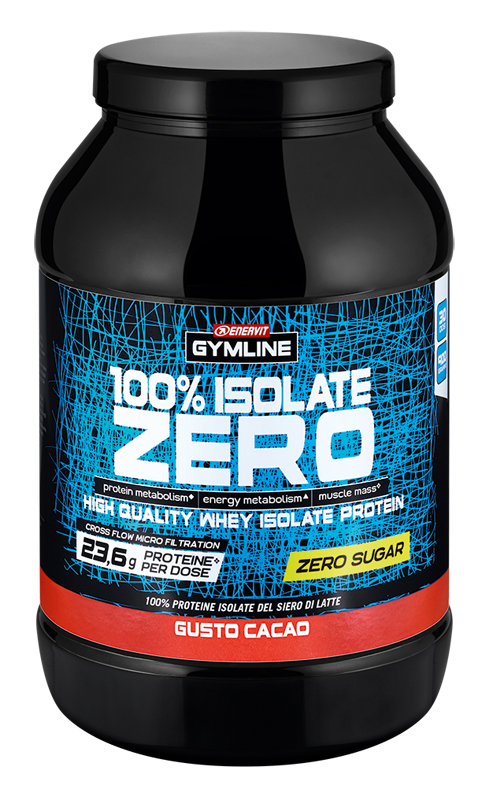 GYMLINE 100% WHEY ISO ZERO CACAO 900 G - Luckyfarma.it