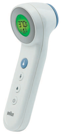 TERMOMETRO BRAUN TOUCH + NO TOUCH MODELLO BNT400 3 IN 1 PER MISURAZIONE TEMPERATURA A DISTANZA DELLA FRONTE CIBO E BAGNO - Luckyfarma.it