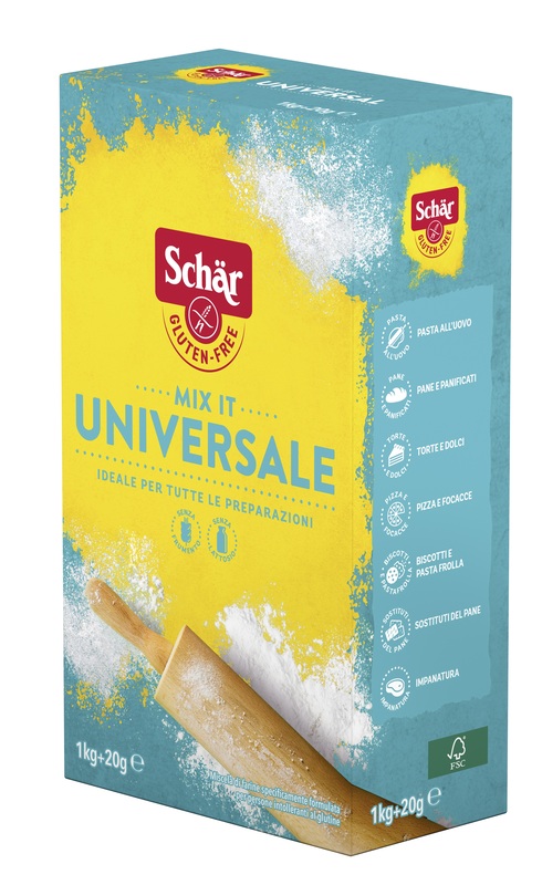 SCHAR MIX IT FARINA UNIVERSALE SENZA LATTOSIO 1 KG + 20 G - Luckyfarma.it