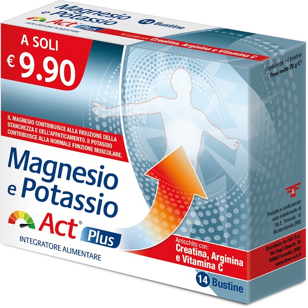MAGNESIO E POTASSIO ACT PLUS 14 BUSTINE - Luckyfarma.it
