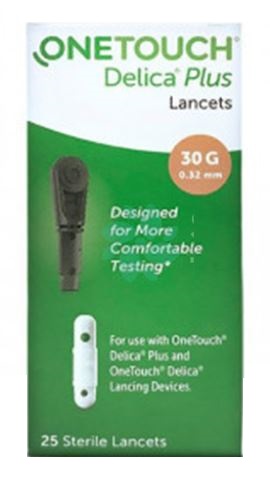 LANCETTE PUNGIDITO ONETOUCH DELICA PLUS 25 PEZZI - Luckyfarma.it