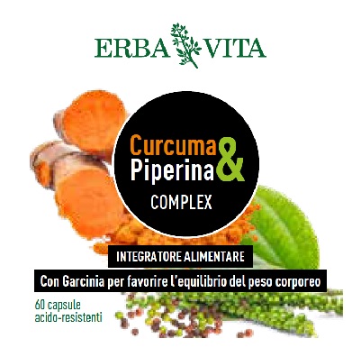 CURCUMA&PIPERINA COMPLEX 60 CAPSULE - Luckyfarma.it