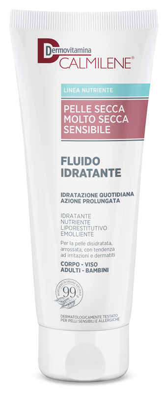 DERMOVITAMINA CALMILENE FLUIDO IDRATANTE PER PELLE SECCA, MOLTO SECCA E SENSIBILE 250 ML - Luckyfarma.it
