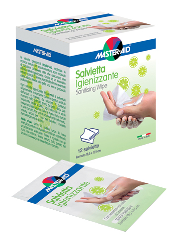 SALVIETTA IGIENIZZANTE 12 PEZZI - Luckyfarma.it