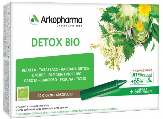ARKOFLUIDI ULTRA SUONI DETOX BIO 20 FIALE - Luckyfarma.it