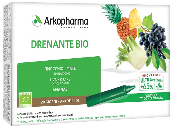 ARKOFLUIDI ULTRA SUONI DRENANTE BIO 20 FIALE - Luckyfarma.it