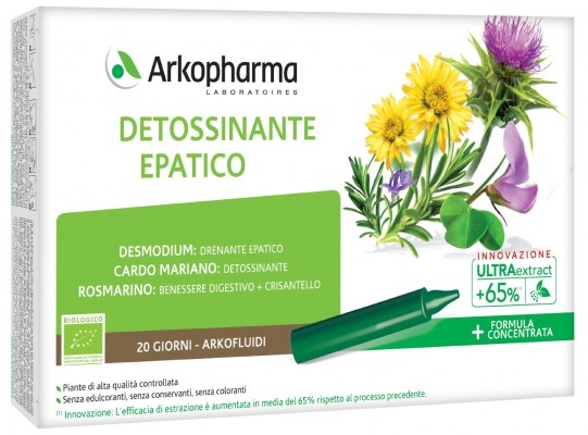 ARKOFLUIDI ULTRA SUONI DETOSSINANTE EPATICO 20 FIALE - Luckyfarma.it