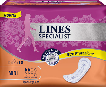 LINES SPECIALIST PANNOLONE MINI FARMA 18 PEZZI - Luckyfarma.it