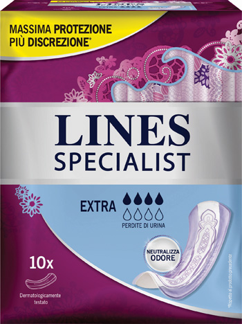 LINES SPECIALIST PANNOLONE EXTRA FARMA 10 PEZZI - Luckyfarma.it