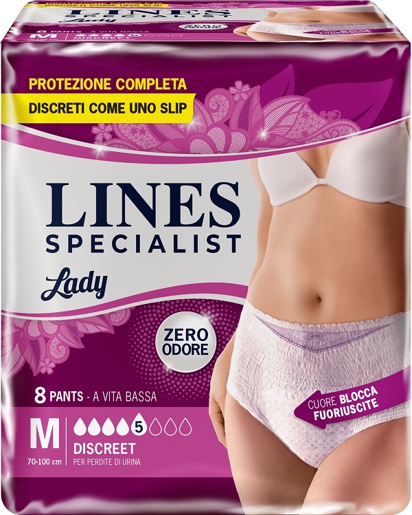 LINES SPECIALIST PANTS DISCREET M FARMA 8 PEZZI - Luckyfarma.it