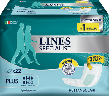 LINES SPECIALIST PANNOLONE RETTANGOLARE 22 PEZZI - Luckyfarma.it