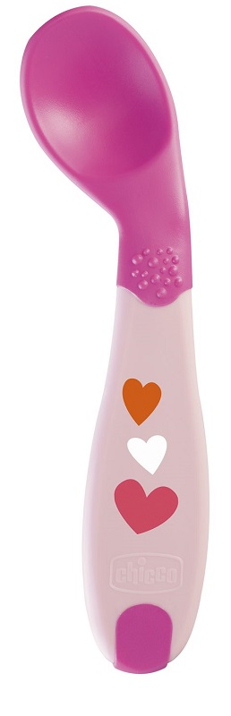CHICCO CUCCHIAIO ANGOLATO 8M+ ROSA - Luckyfarma.it