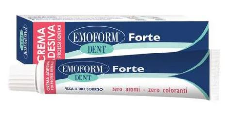 CREMA ADESIVA EMOFORM DENT FORTE PER PROTESI DENTALI 70 G - Luckyfarma.it