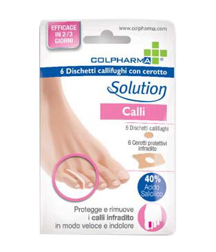 DISCHETTO CALLIFUGO CON CEROTTO COLPHARMA CALLI INFRADITO 6 PEZZI - Luckyfarma.it