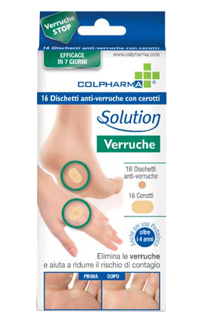 DISCHETTO ANTIVERRUCA CON CEROTTI COLPHARMA - Luckyfarma.it