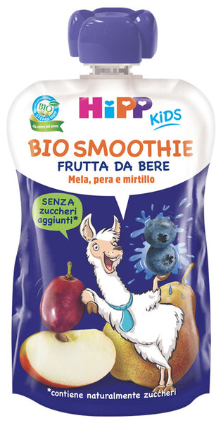 HIPP BIO SMOOTHIES MELA/PERA/MIRTILLO 120 ML - Luckyfarma.it