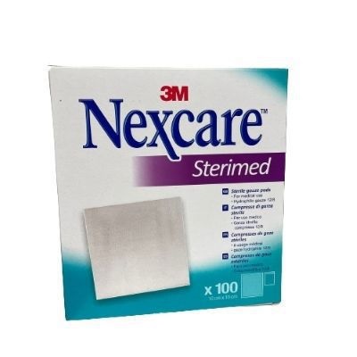 GARZA COMPRESSA STERIMED NEXCARE IN COTONE IDROFILO 20 FILI MULTILINGUAL 100 PEZZI - Luckyfarma.it