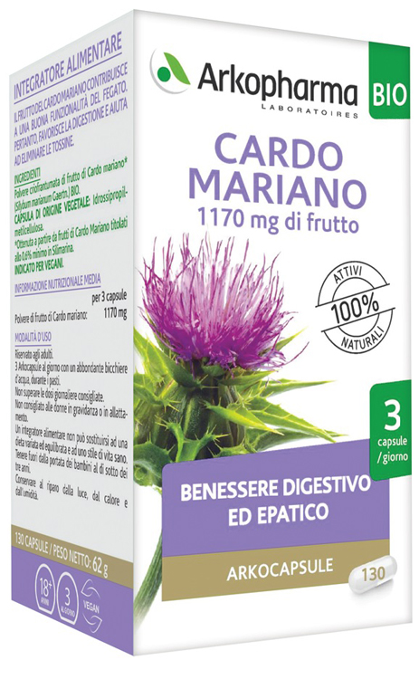 ARKO CAPSULE CARDO MARIANO 130 CAPSULE - Luckyfarma.it