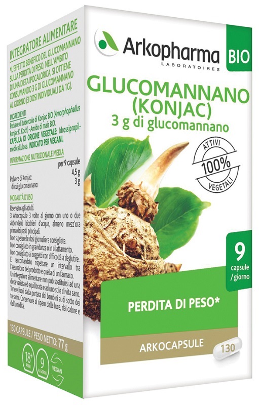 ARKO CAPSULE GLUCOMANNANO 130 CAPSULE - Luckyfarma.it
