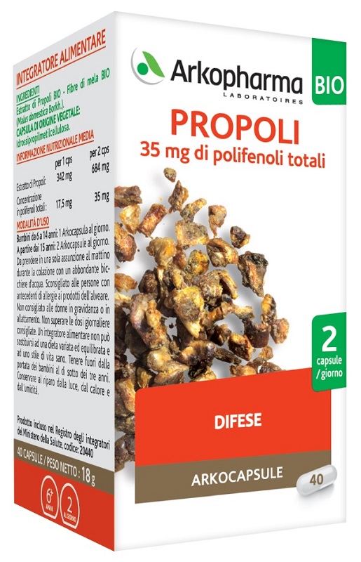 ARKO CAPSULE PROPOLI BIO 40 CAPSULE - Luckyfarma.it