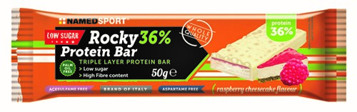 ROCKY 36% PROTEIN BAR RASPBERRY CHEESECAKE BARRETTA 50 G - Luckyfarma.it