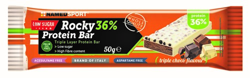 ROCKY 36% PROTEIN BAR TRIPLE CHOCO BARRETTA 50 G - Luckyfarma.it