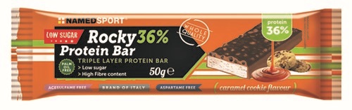 ROCKY 36% PROTEIN BAR CARAMEL COOKIE BARRETTA 50 G - Luckyfarma.it