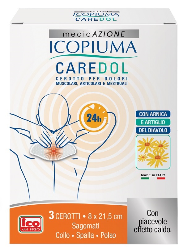 ICOPIUMA CAREDOL CEROTTO DOL COLLO-SPALLA-POLSO 3 PEZZI - Luckyfarma.it