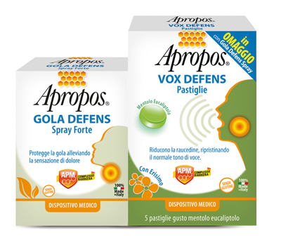 APROPOS GOLA DEFENS SPRAY FORTE + VOX DEFENS PASTIGLIE - Luckyfarma.it