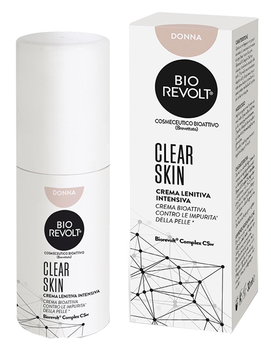 BIOREVOLT RX CLEAR SKIN DONNA CREMA LENITIVA INTENSIVA BIOATTIVA PER PELLI IMPURE 30 ML - Luckyfarma.it