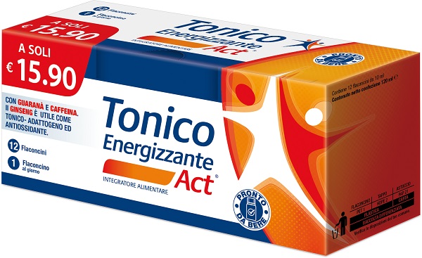 TONICO ENERGIZZANTE ACT 12 FLACONCINI 10 ML - Luckyfarma.it