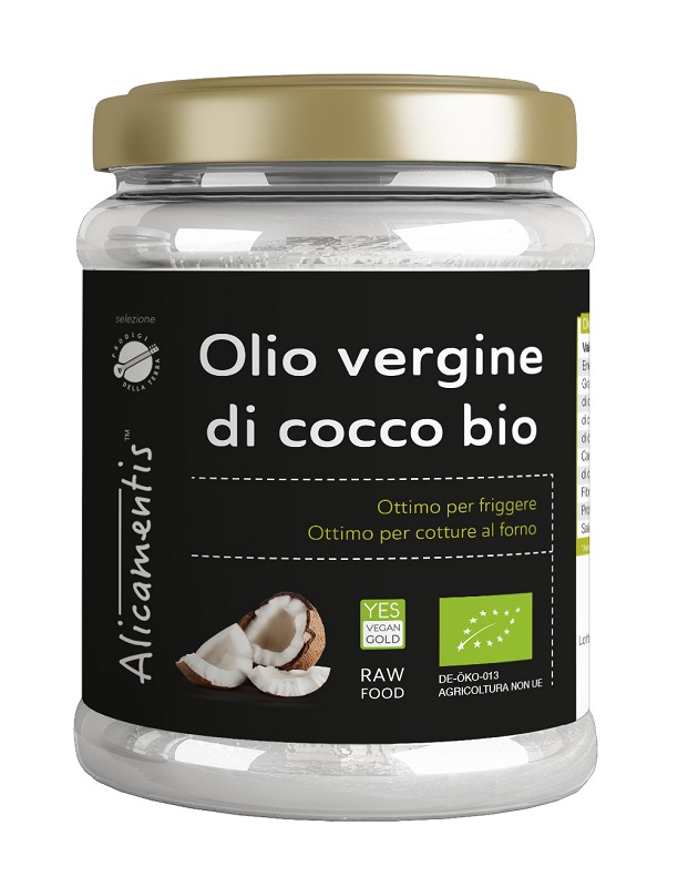 OLIO VERGINE DI COCCO BIO 500 ML ALICAMENTIS - Luckyfarma.it