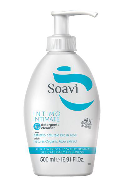 SOAVI' INTIMO DELICATO PH4,5 FLACONE CON DISPENSER 500 ML - Luckyfarma.it