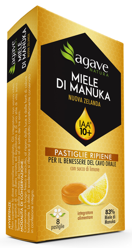 AGAVE NATURA MANUKA IAA 10+ E LIMONE 8 PASTIGLIE 20 G - Luckyfarma.it