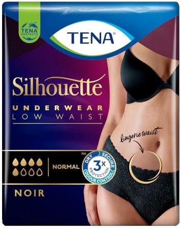 TENA SILHOUETTE NOIR M 10 PEZZI - Luckyfarma.it
