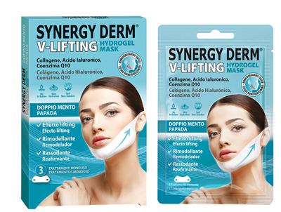 SYNERGY DERM V LIFTING HYDROGEL MASK DOPPIO MENTO - Luckyfarma.it
