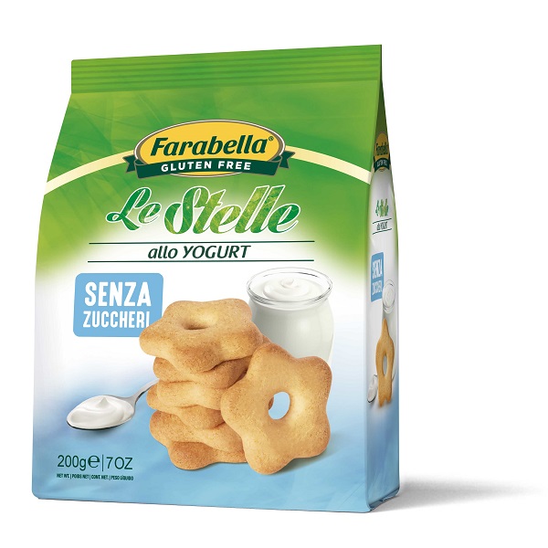 FARABELLA BISCOTTI LE STELLE YOGURT SENZA ZUCCHERO 200 G - Luckyfarma.it
