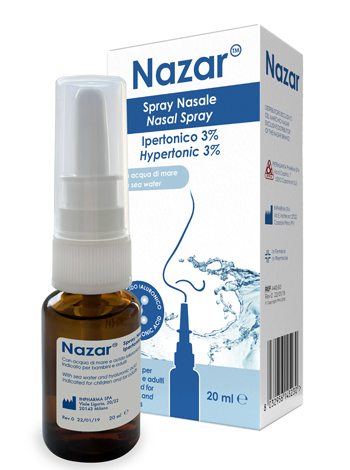 NAZAR SPRAY NASALE IPERTONICO 3% 20 ML - Luckyfarma.it