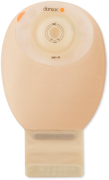 DANSAC NOVALIFE TRE 1 SACCA APERTA OPACA SOFTCONVEX MIDI PER ILEOSTOMIA CON FINESTRA RITAGLIABILE 15-34MM 360 ML 10 PEZZI - Luckyfarma.it