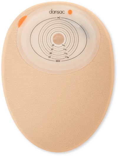 DANSAC NOVALIFE TRE 1 SACCA CHIUSA PIANA MINI OPACA PER COLOSTOMIA OPACA RITAGLIABILE 15-38X50 MM 360 ML 30 PEZZI - Luckyfarma.it