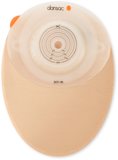 DANSAC NOVALIFE TRE 1 SACCA CHIUSA OPACA CONVEX MAXI PER COLOSTOMIA CON FINESTRA RITAGLIABILE 15-59 MM 550 ML 10 PEZZI - Luckyfarma.it