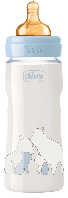 CHICCO BIBERON ORIGINAL 330ML TOUCH REGULAR BOY CON TETTARELLA IN CAUCCIU' - Luckyfarma.it